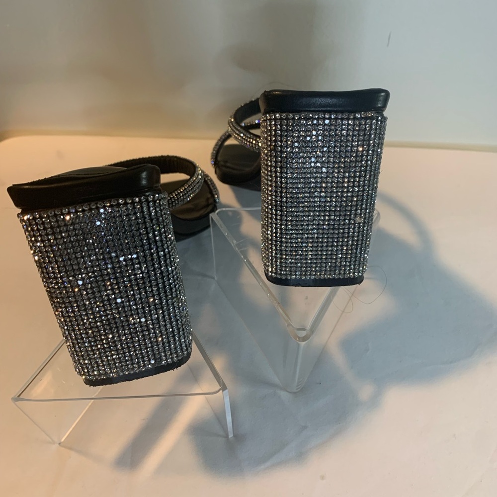 Black Rhinestone Heels - Picture 5 of 10